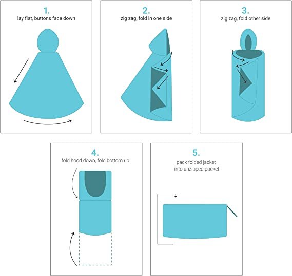 Women's Reversible Rain Poncho