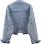 Women's Casual Detachable Hoodie Denim Jacket